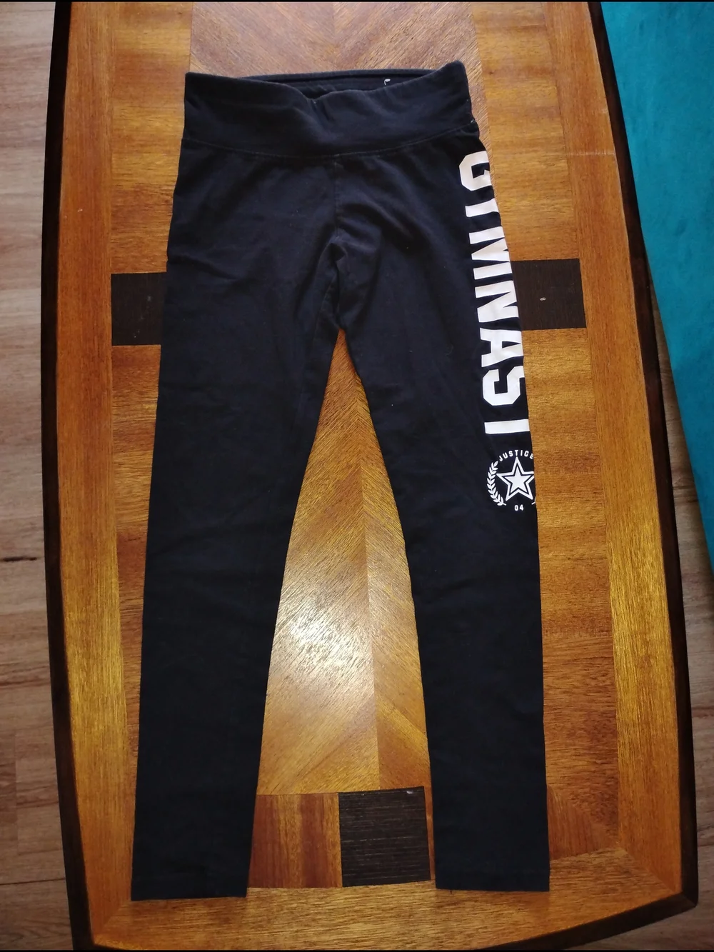 2 Girls' Gray And Black Lace-Hem Leggings - Kids Bottoms